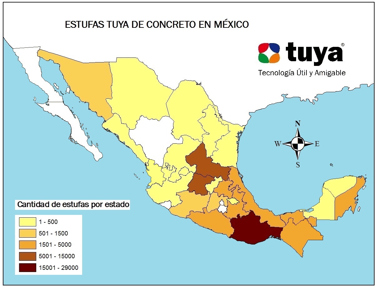 ESTUFAS TUYA EN MÉXICO 2008-2016